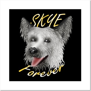 Skye Terrier dog Posters and Art